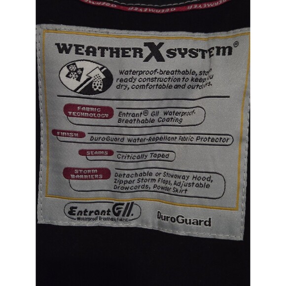 Obermeyer Ski Jacket Mens XL Tall Black Green WeatherX Corvette Snow Heavy - Picture 11 of 13